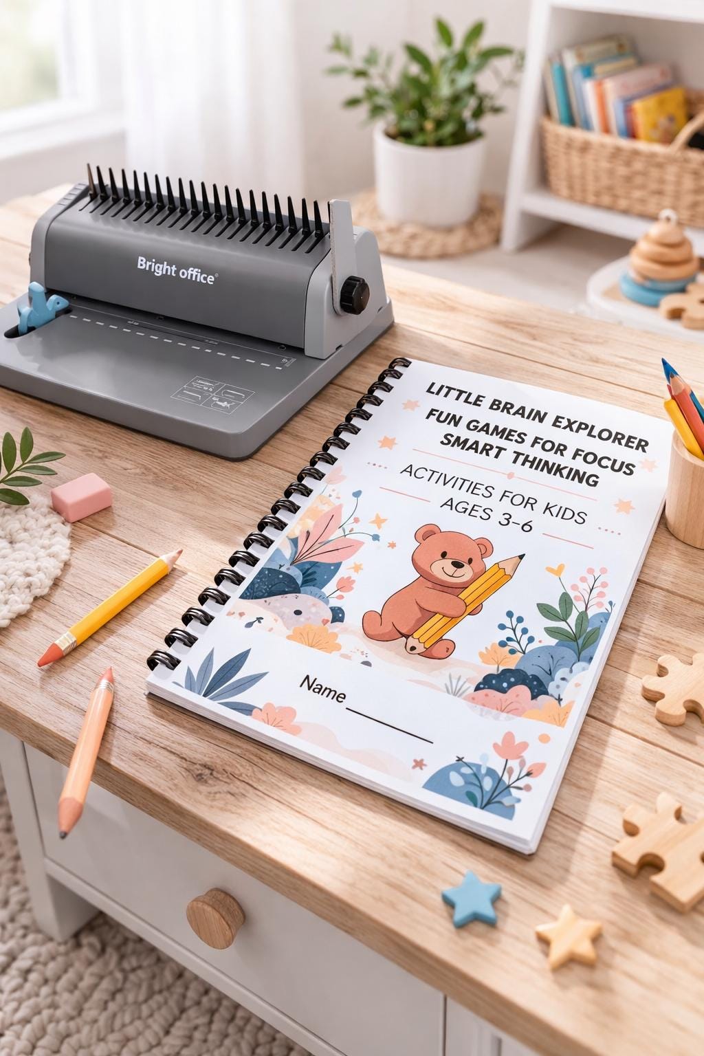 Cognitive Activity Book for Kids Ages 3-6 | Focus, Memory, Logic Games (Printable/Printed)