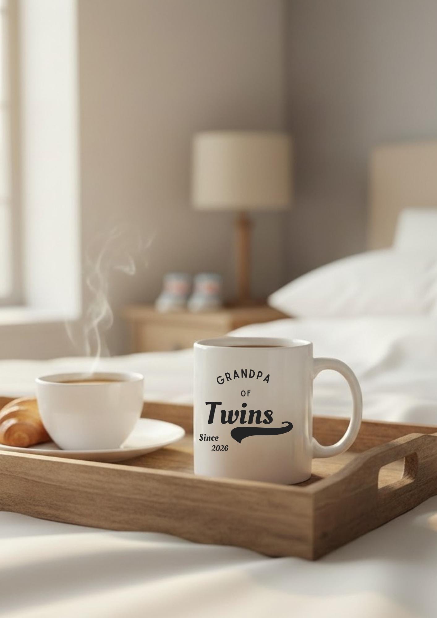 Grandpa of Twins Mug Personalized ,Custom Grandpa Gift ,Twin Baby Announcement ,Twins Grandpa Cup