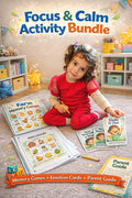 ADHD Focus Activities for Kids | Printable Memory Games, Calm Down Cards (PDF)