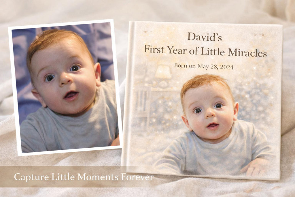 Personalized First Birthday Storybook: Custom Baby Memory Keepsake Book