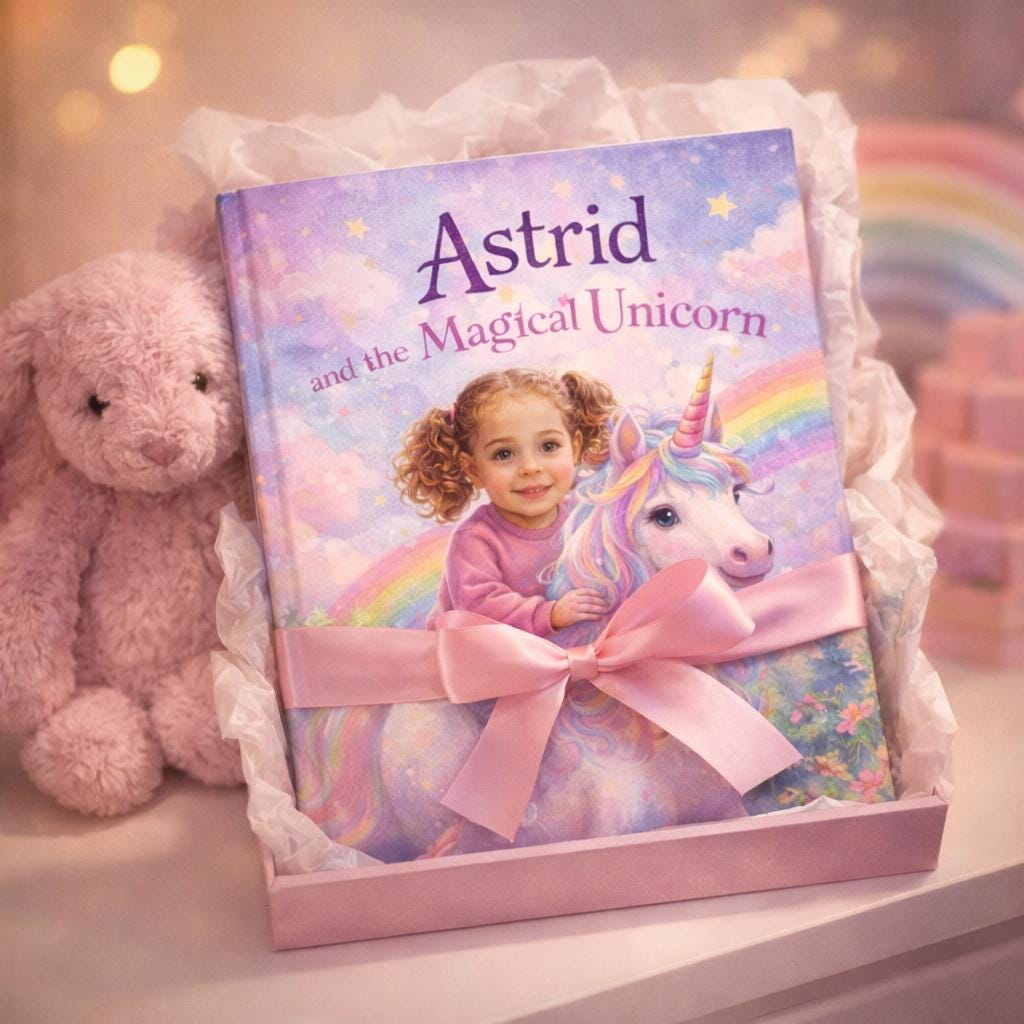 Personalized Unicorn Storybook for Girls • Custom Adventure Bedtime Tale