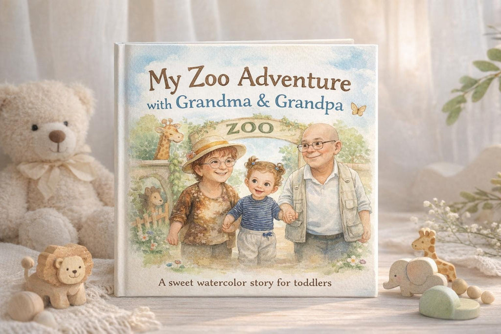 Zoo Adventure Children's Book | Watercolor Toddler Story Age 2-4