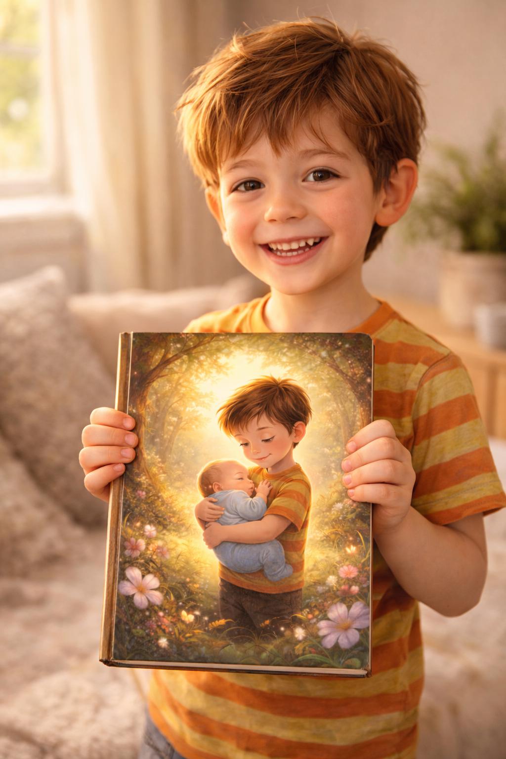 Personalized Big Brother Book - Custom Photo, Sibling Story Keepsake