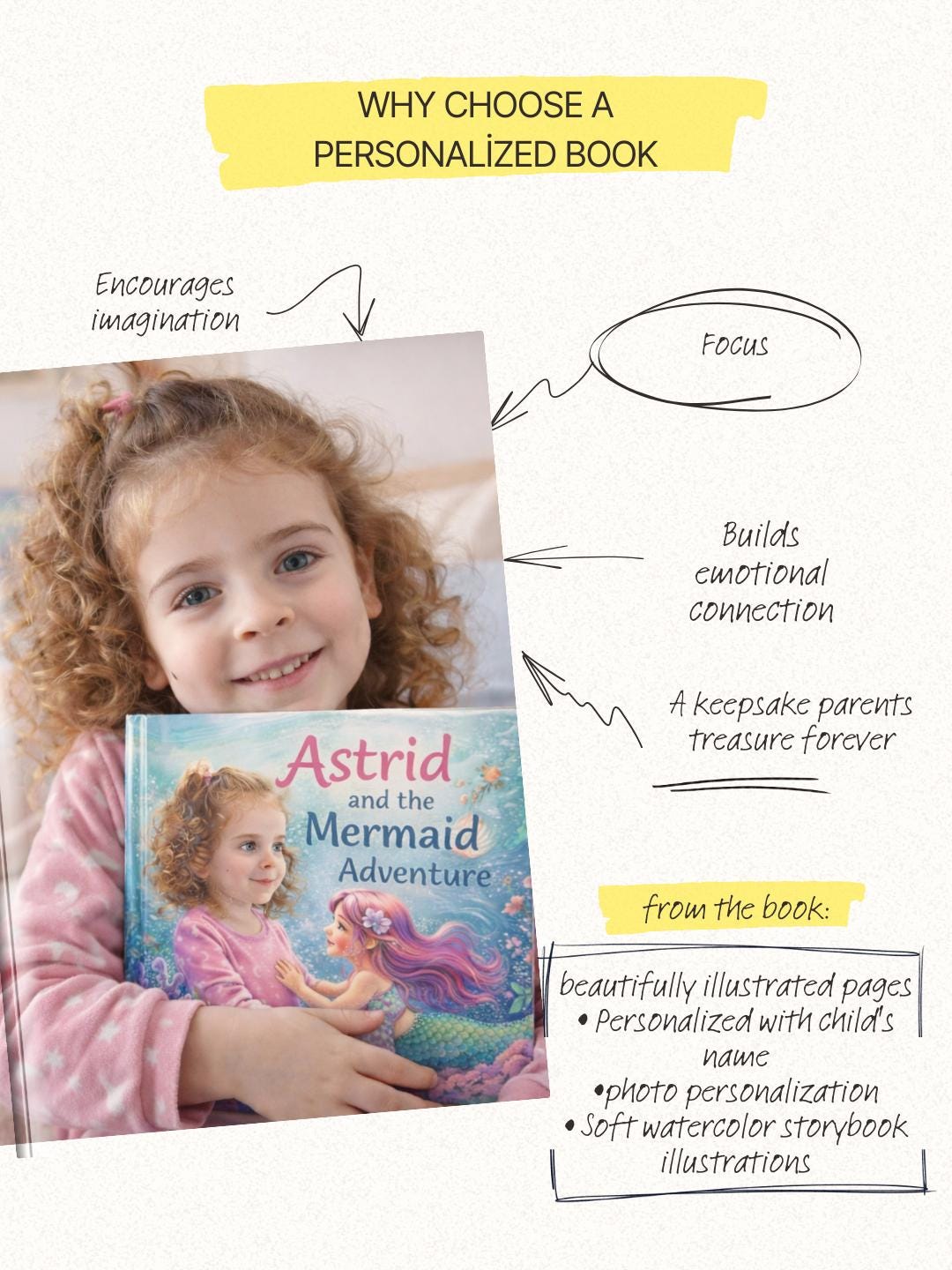 Personalized Mermaid Adventure Book for Girls | Custom Name Storybook (PDF)