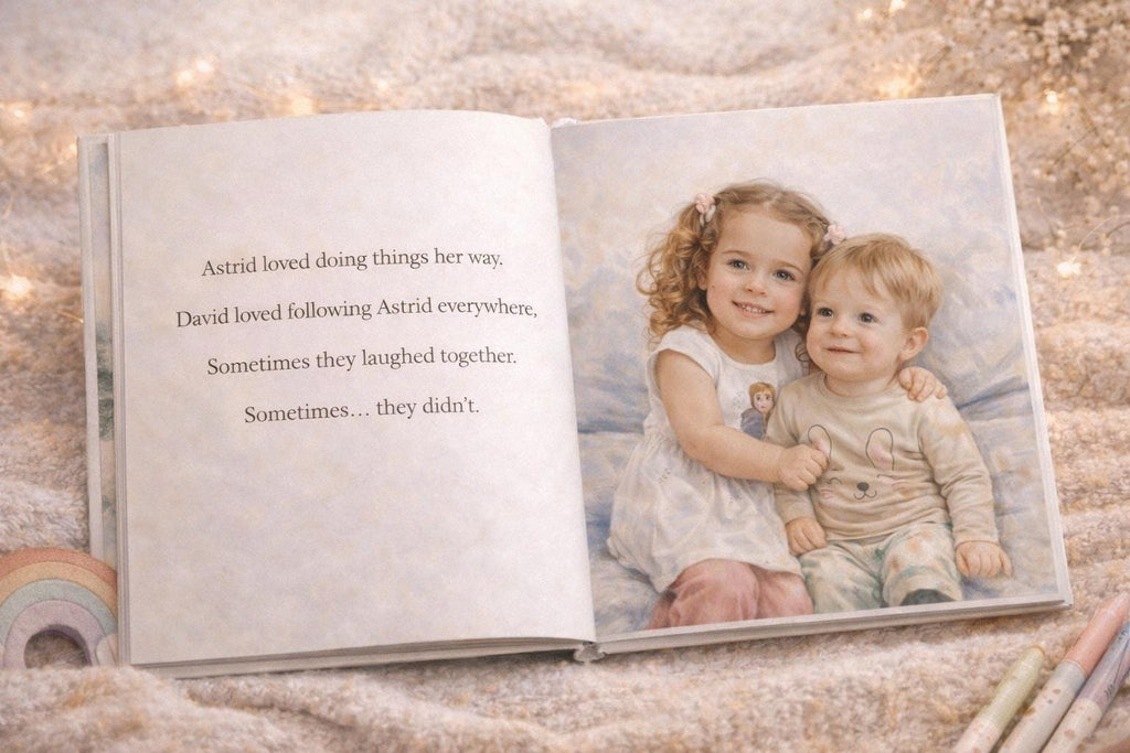 Personalized Sibling Story Book – Big Brother Sister Bonding Keepsake
