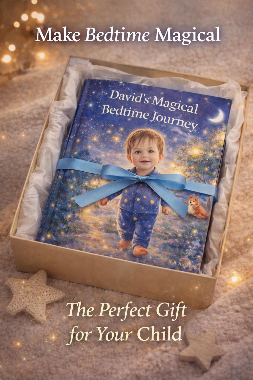 Personalized Bedtime Story Book – Child as Hero, Custom Name, Watercolor Illustrations (PDF Download)