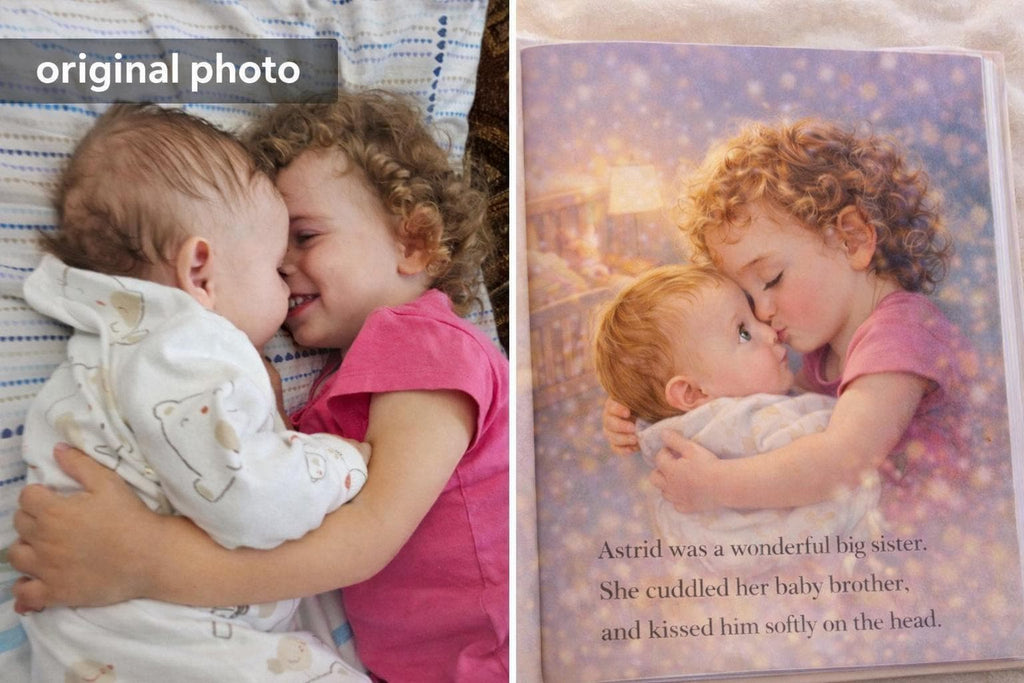 Personalized Big Sister Book with Name | New Baby Announcement Gift | Custom Storybook for Sibling | New Brother/Sister/Baby Gift