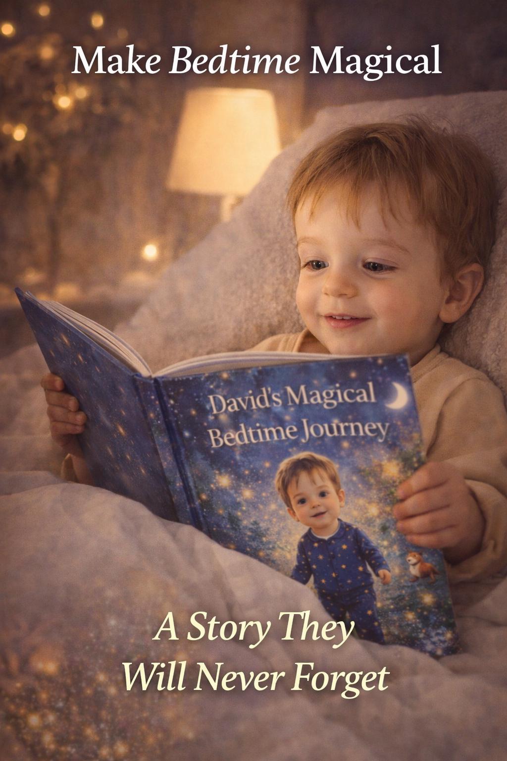 Personalized Bedtime Story Book – Child as Hero, Custom Name, Watercolor Illustrations (PDF Download)