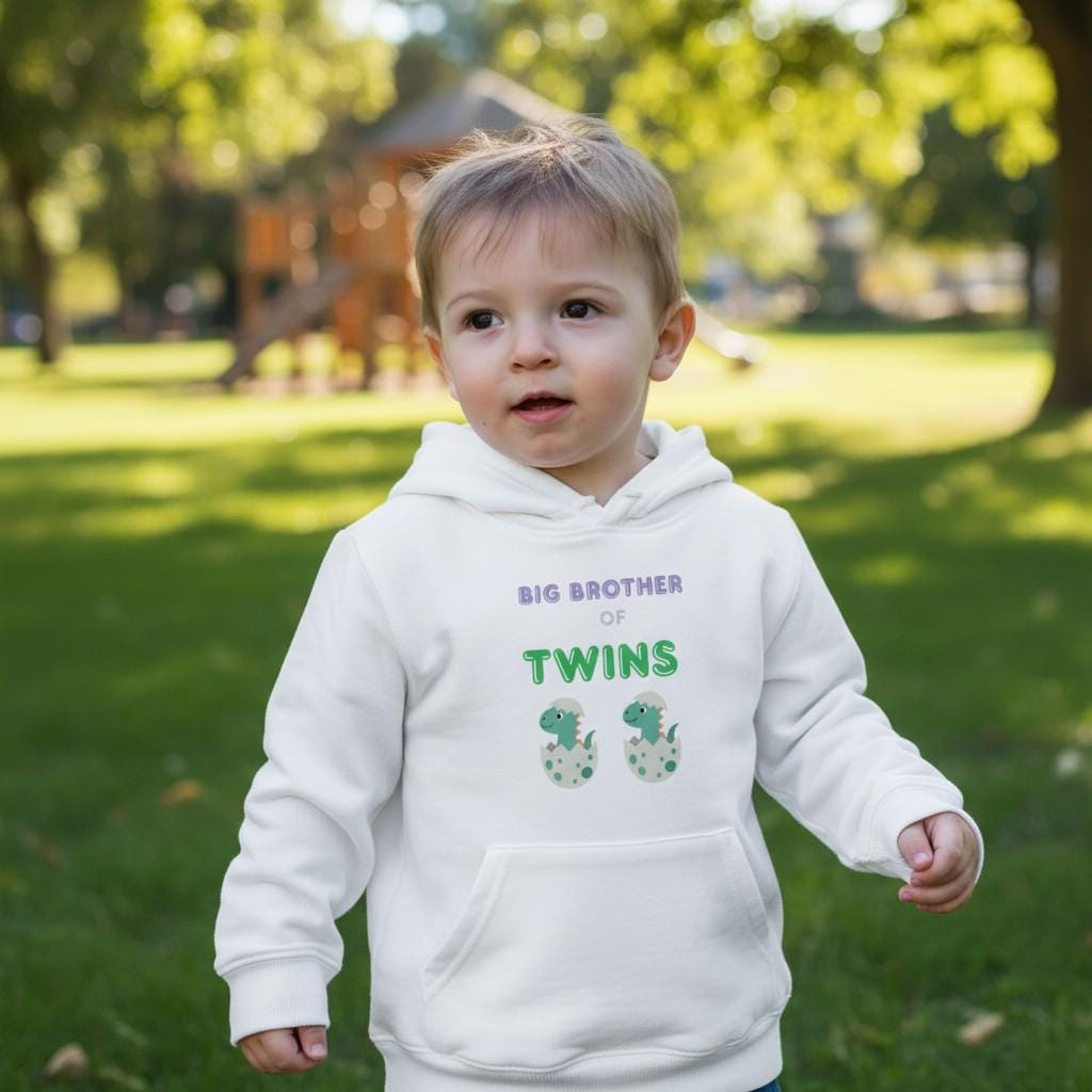 Big Brother of Twins Hoodie | Cute Twin Brother Gift | Kids Comfy Sweatshirt | Personalized Big Bro Shirt