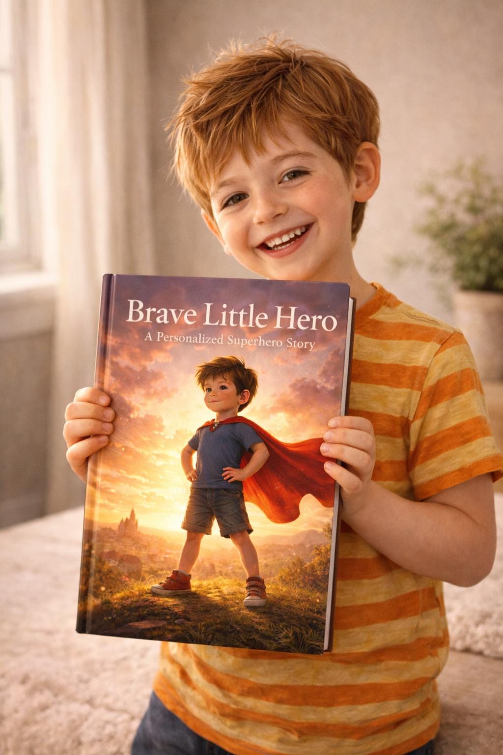 Personalized Superhero Story Book – Custom Photo Illustration, Kids Keepsake