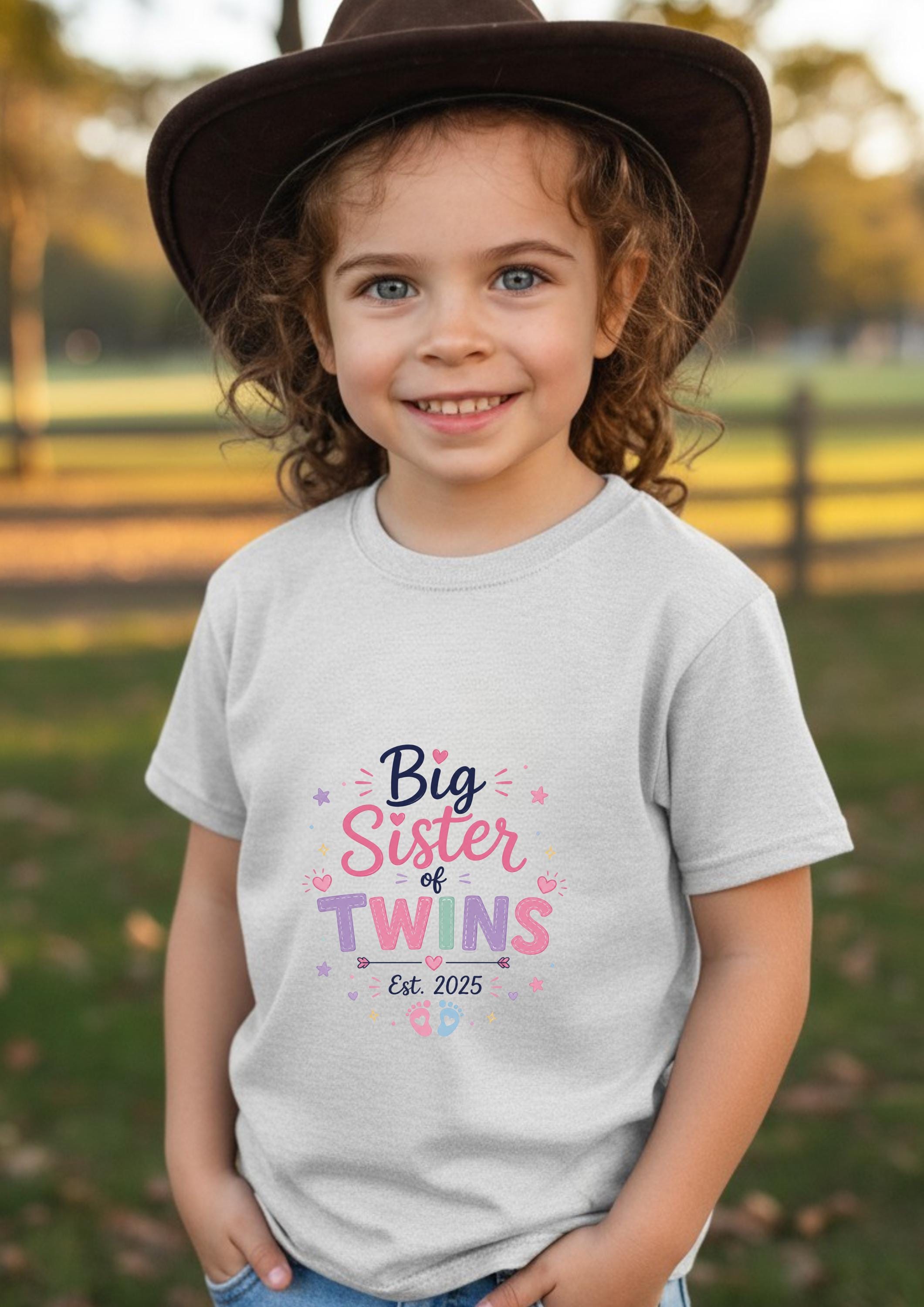 Big Sibling of Twins Shirt, Promoted to Big Brother Tee, Big Sister of Twins Shirt, Pregnancy Announcement Shirt, Family Matching Tee