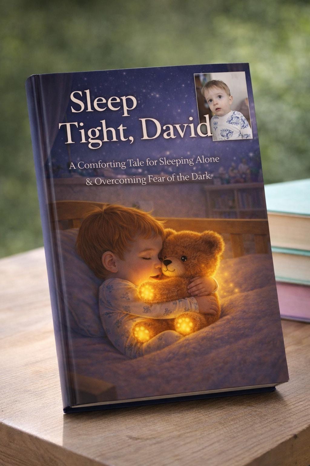 Personalized Bedtime Story Book, David and Magic Star, Custom Photo Tale