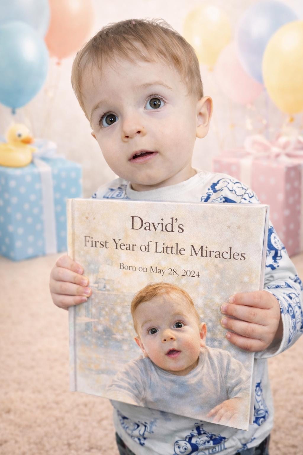 Personalized First Birthday Storybook: Custom Baby Memory Keepsake Book