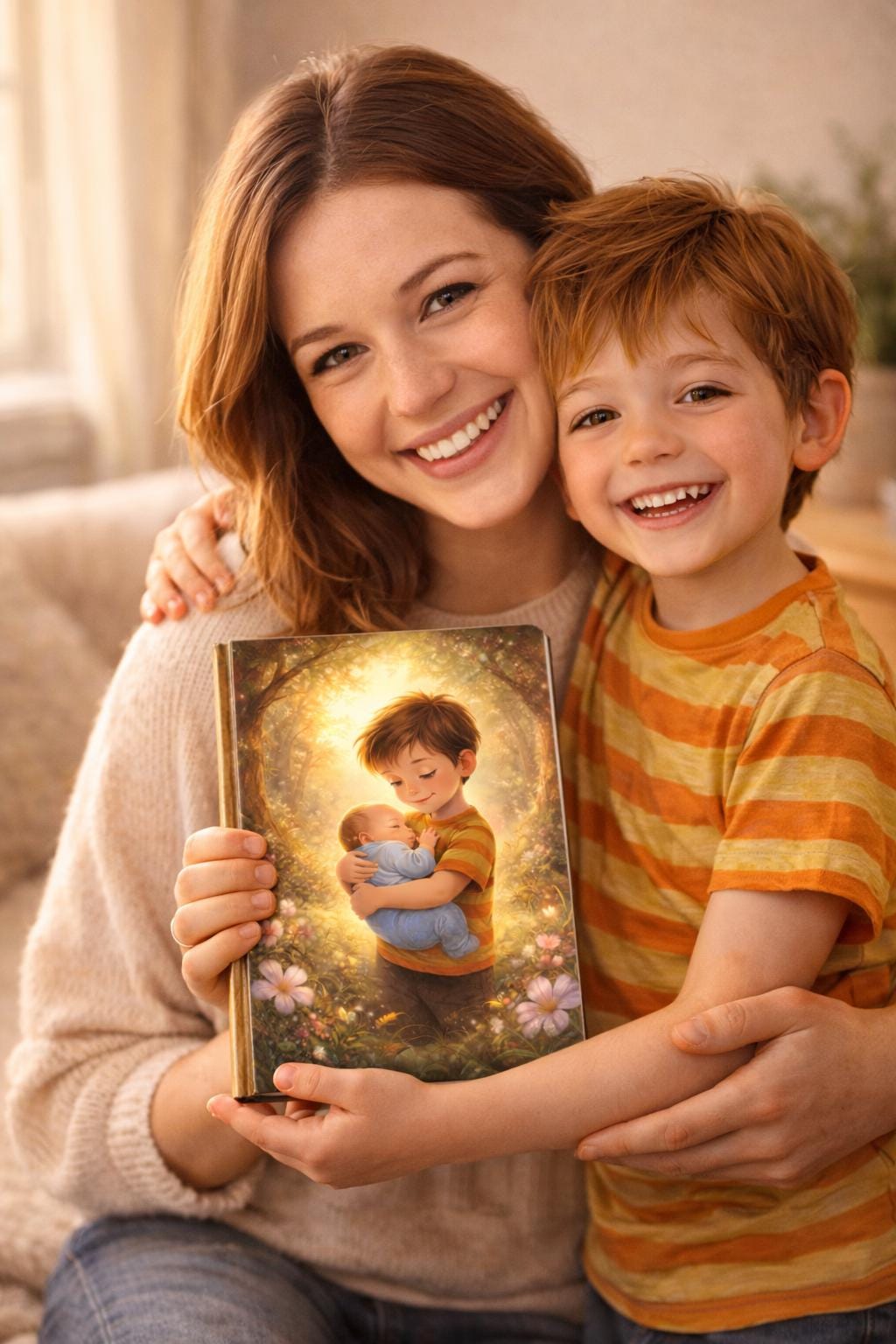Personalized Big Brother Book - Custom Photo, Sibling Story Keepsake