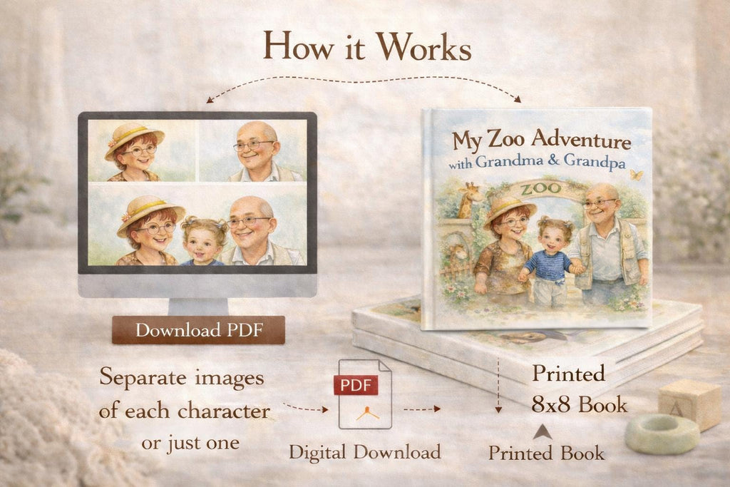 Zoo Adventure Children's Book | Watercolor Toddler Story Age 2-4