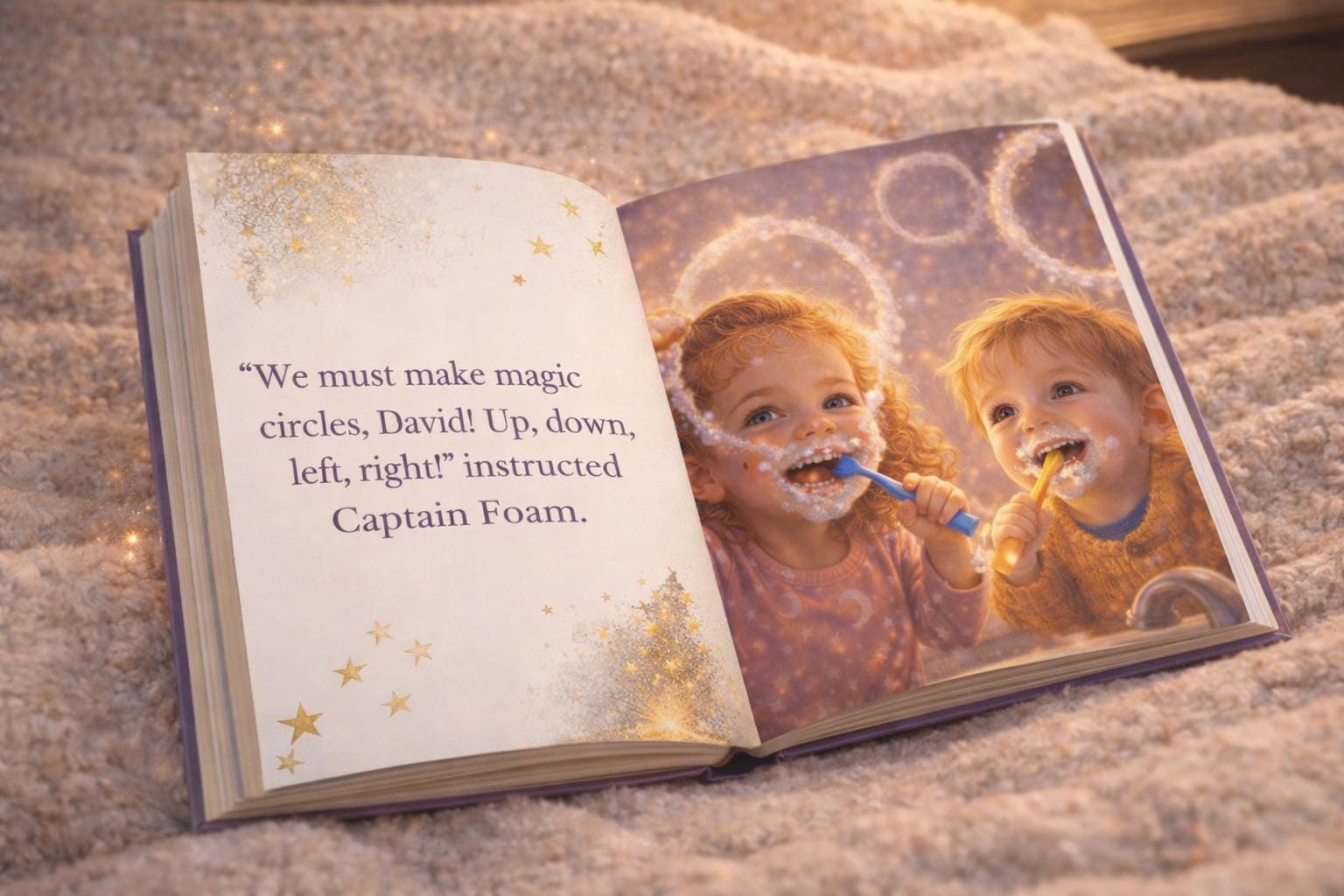 Personalized Tooth Brushing Story Book, Photo & Name, Gentle Parenting Gift