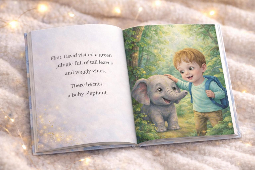 Personalized Children's World Adventure Book – Custom Story, Watercolor Illustrations (Digital PDF)