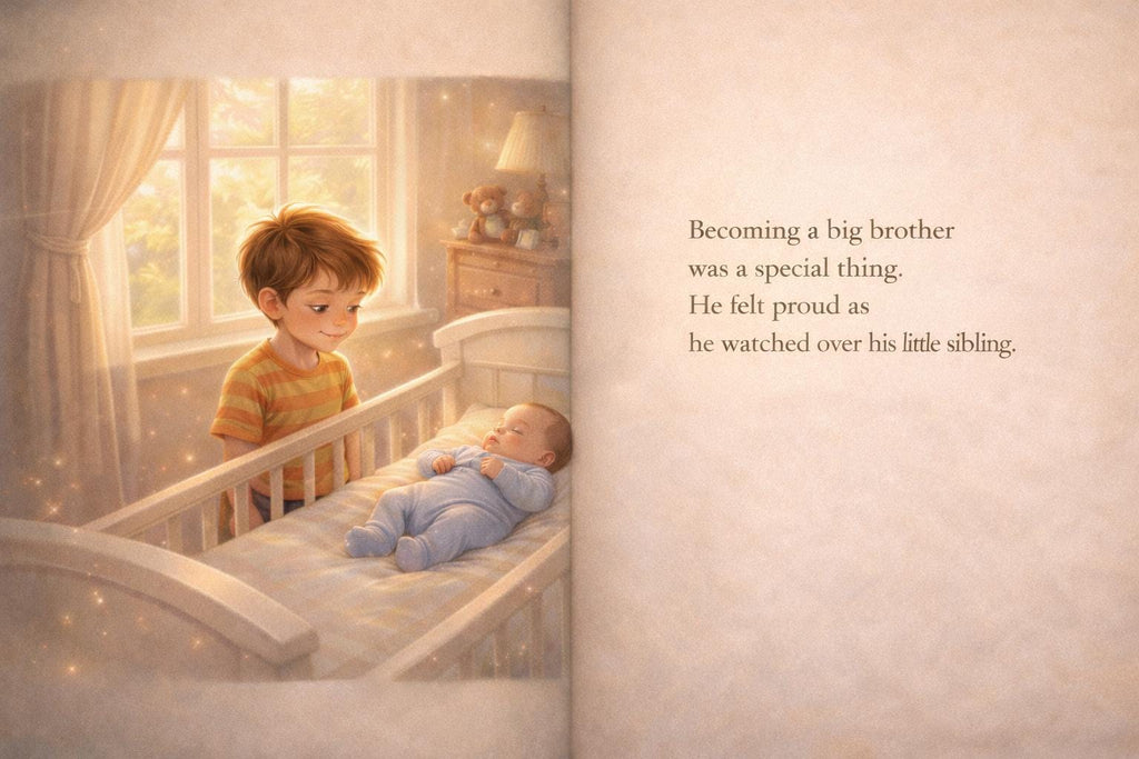 Personalized Big Brother Book - Custom Photo, Sibling Story Keepsake