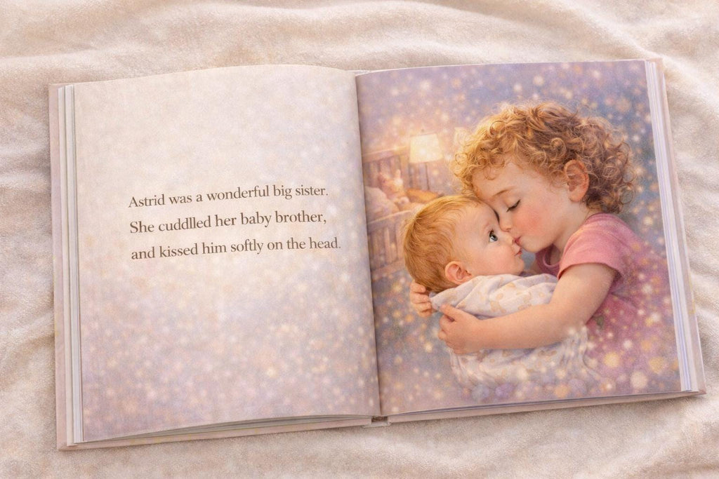 Personalized Big Sister Book with Name | New Baby Announcement Gift | Custom Storybook for Sibling | New Brother/Sister/Baby Gift
