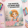 Kids Affirmation Coloring Book | Unicorn Fairy Pages, Positive Self Esteem Activity (Printable PDF)