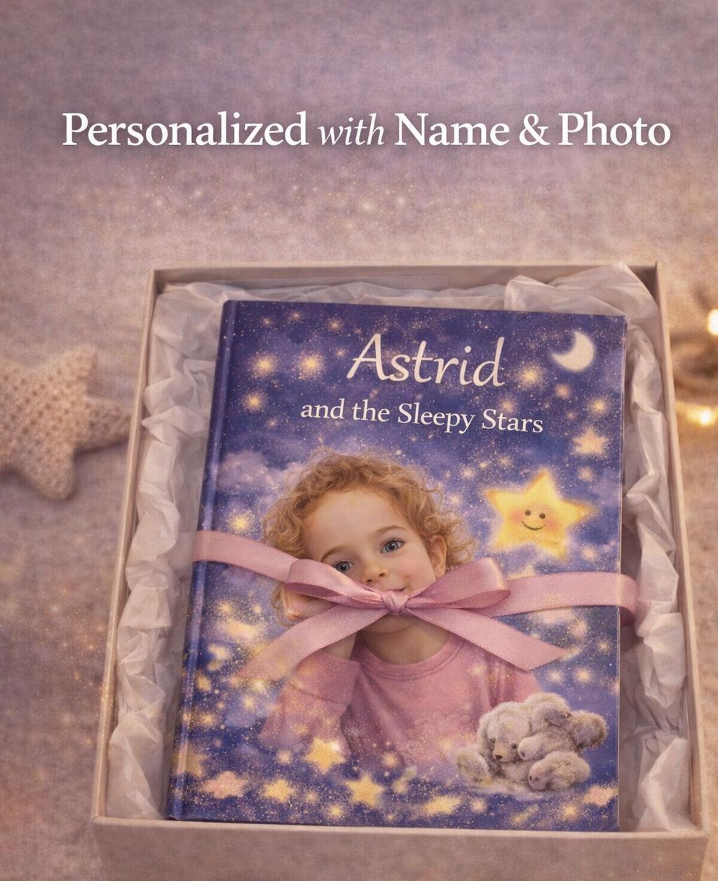 Personalized Bedtime Story Book for Girls – Custom Photo Storybook, Sleep Story (PDF)