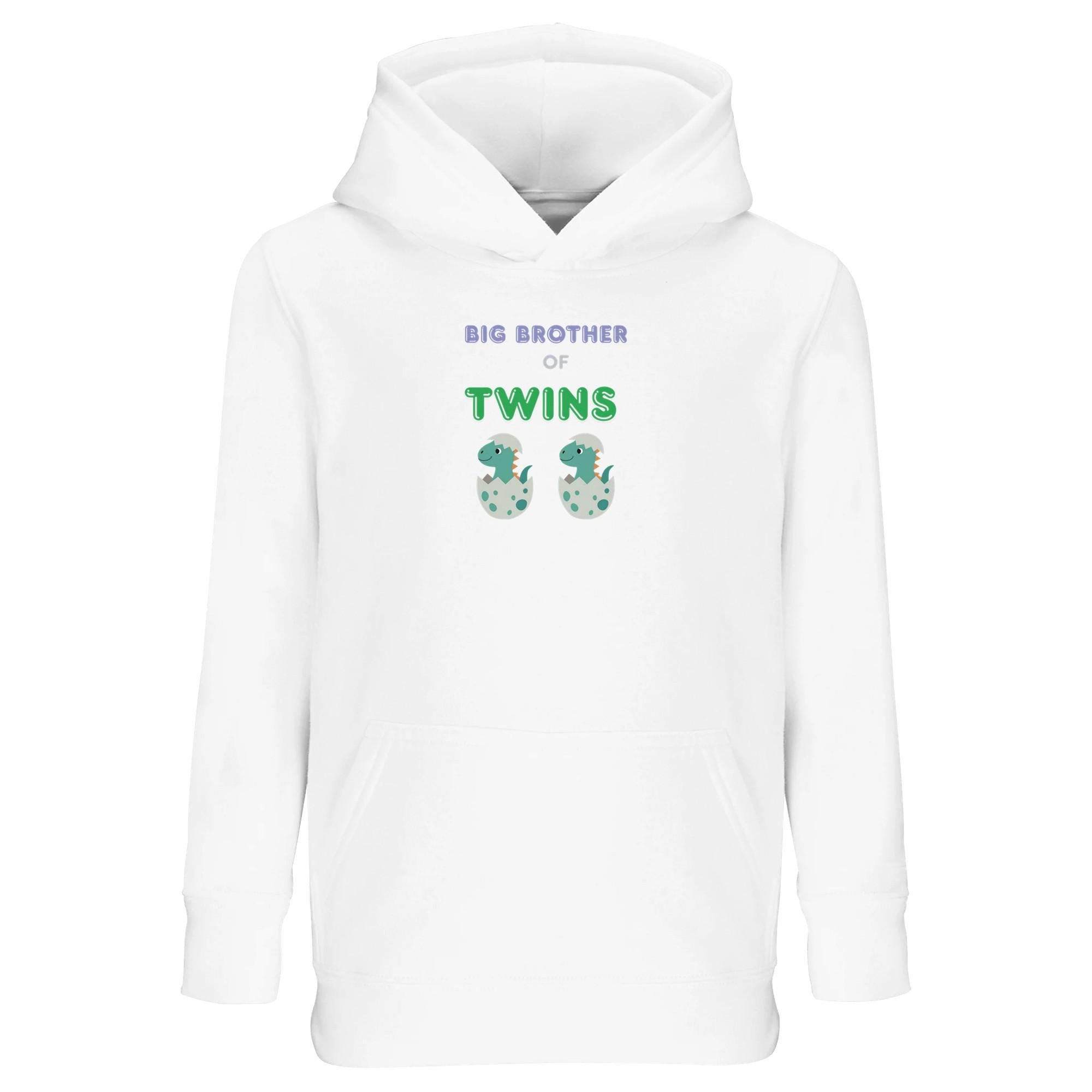 Big Brother of Twins Hoodie | Cute Twin Brother Gift | Kids Comfy Sweatshirt | Personalized Big Bro Shirt