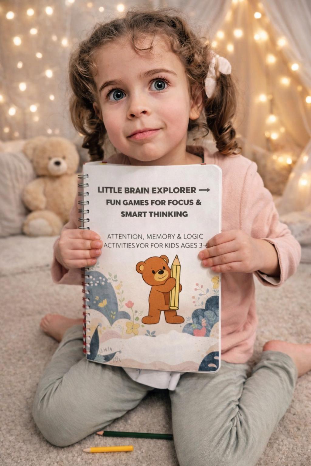 Cognitive Activity Book for Kids Ages 3-6 | Focus, Memory, Logic Games (Printable/Printed)
