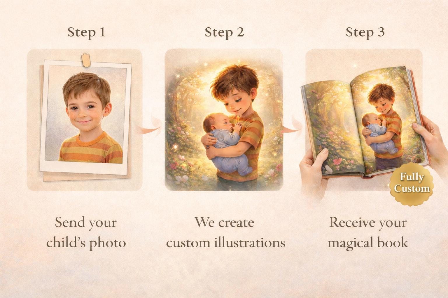 Personalized Big Brother Book - Custom Photo, Sibling Story Keepsake