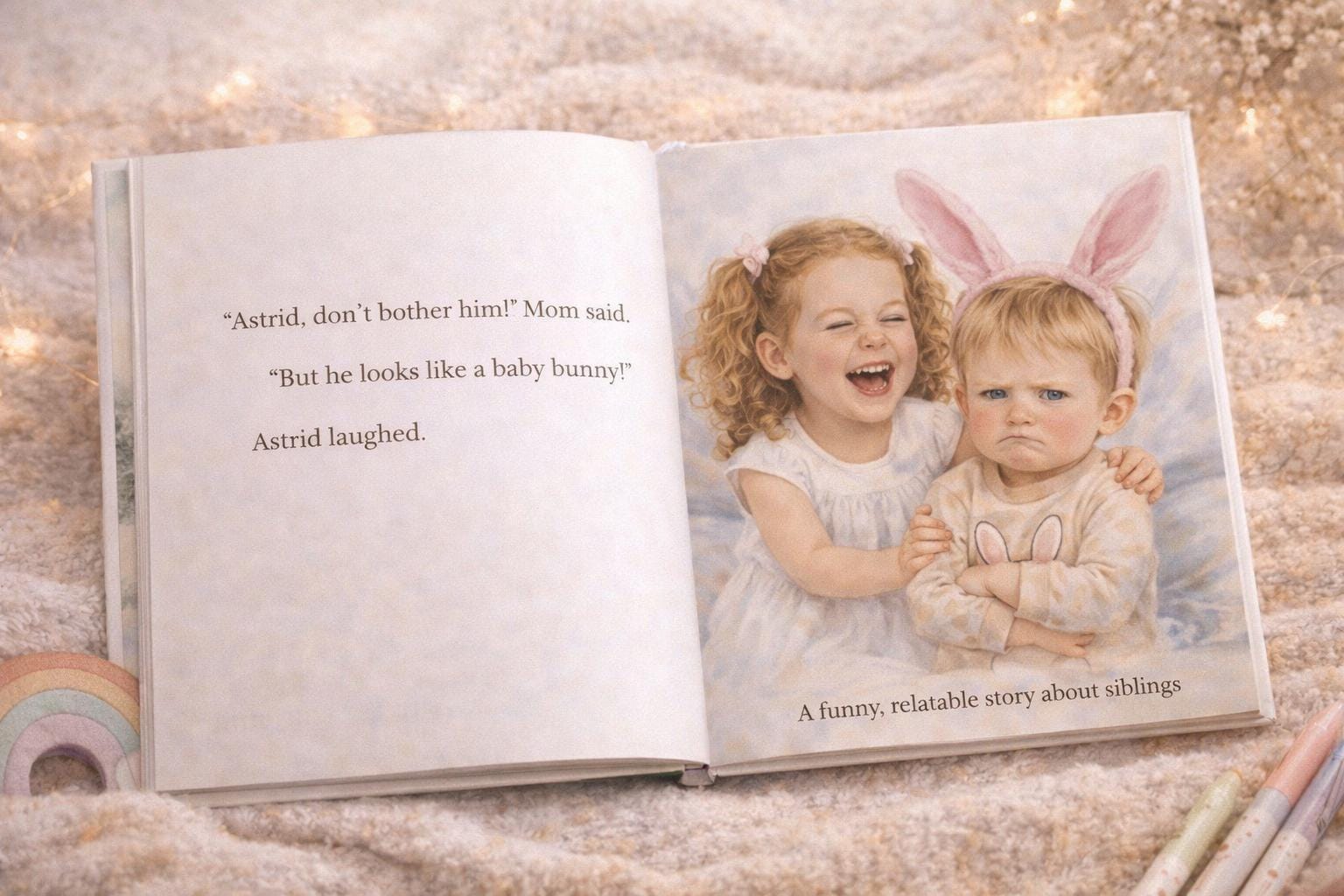 Personalized Sibling Story Book – Big Brother Sister Bonding Keepsake