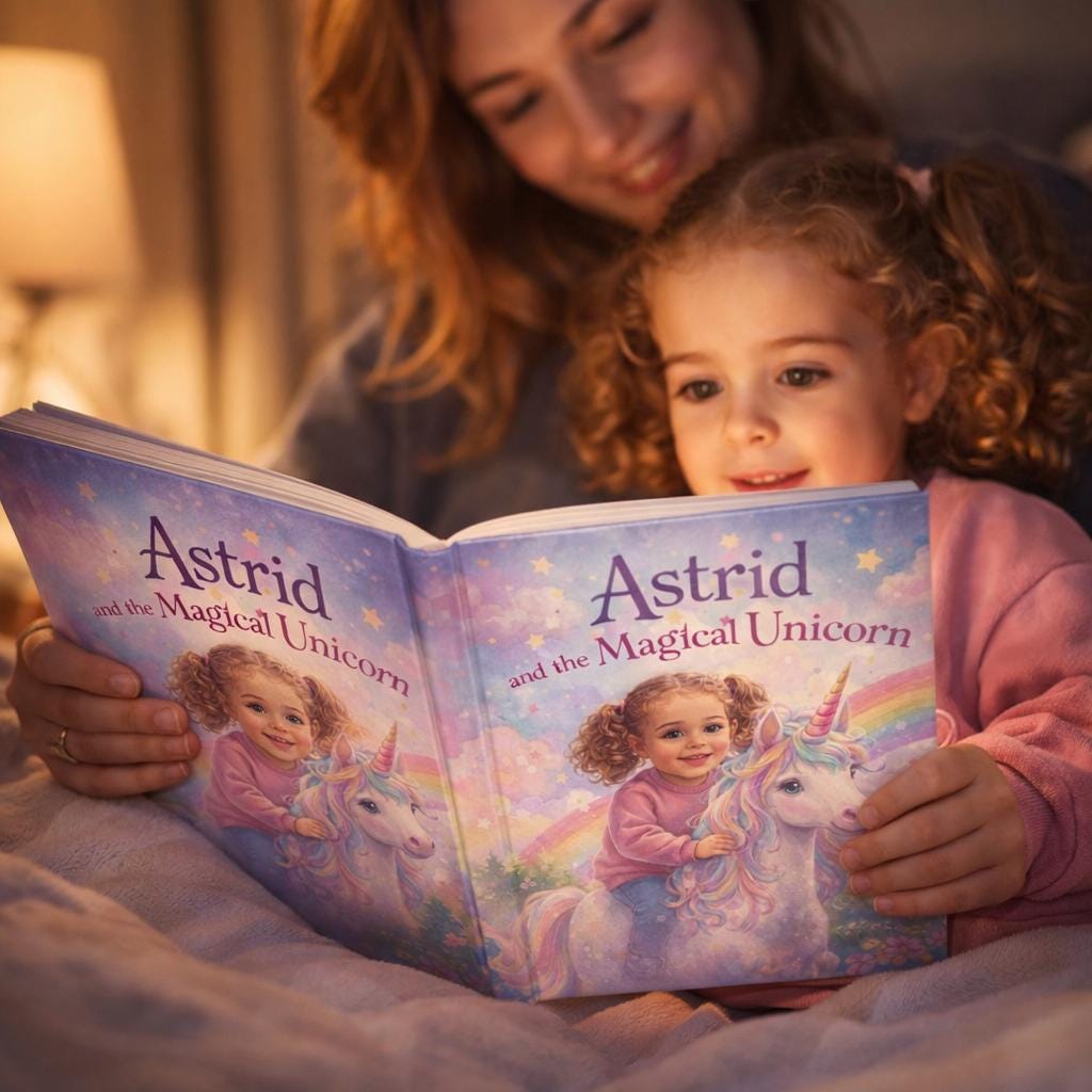 Personalized Unicorn Storybook for Girls • Custom Adventure Bedtime Tale
