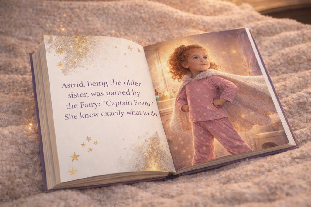 Personalized Tooth Brushing Story Book, Photo & Name, Gentle Parenting Gift