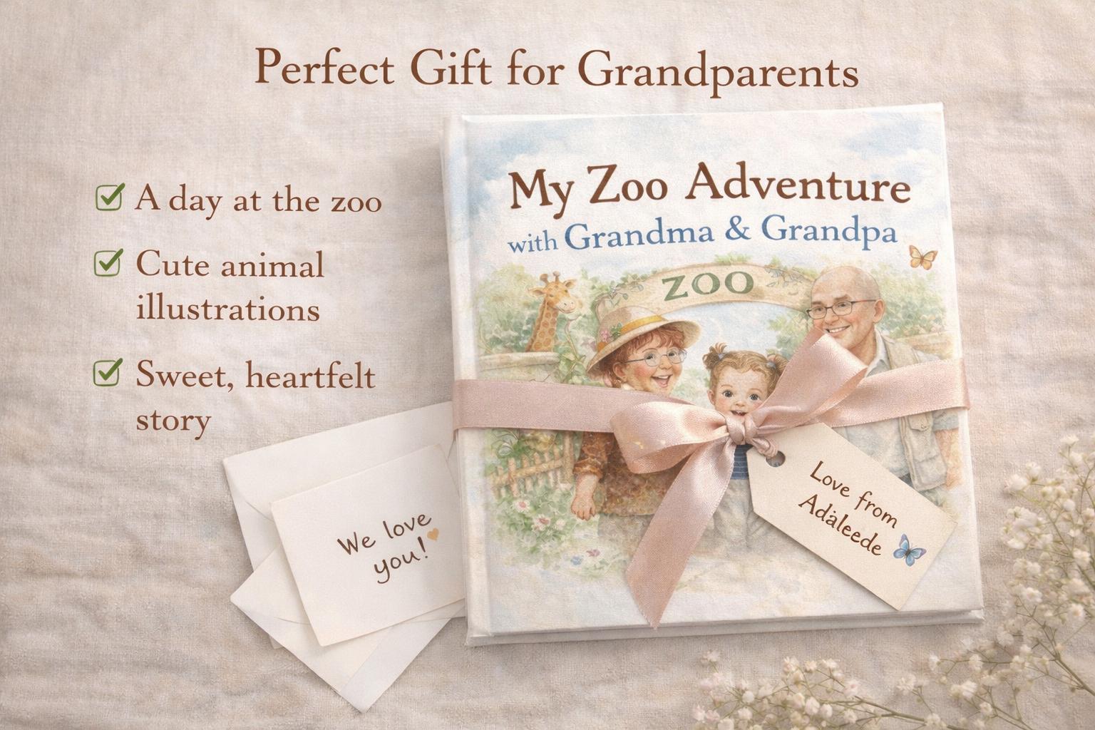 Zoo Adventure Children's Book | Watercolor Toddler Story Age 2-4