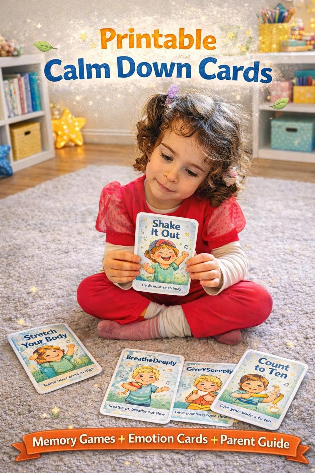 ADHD Focus Activities for Kids | Printable Memory Games, Calm Down Cards (PDF)