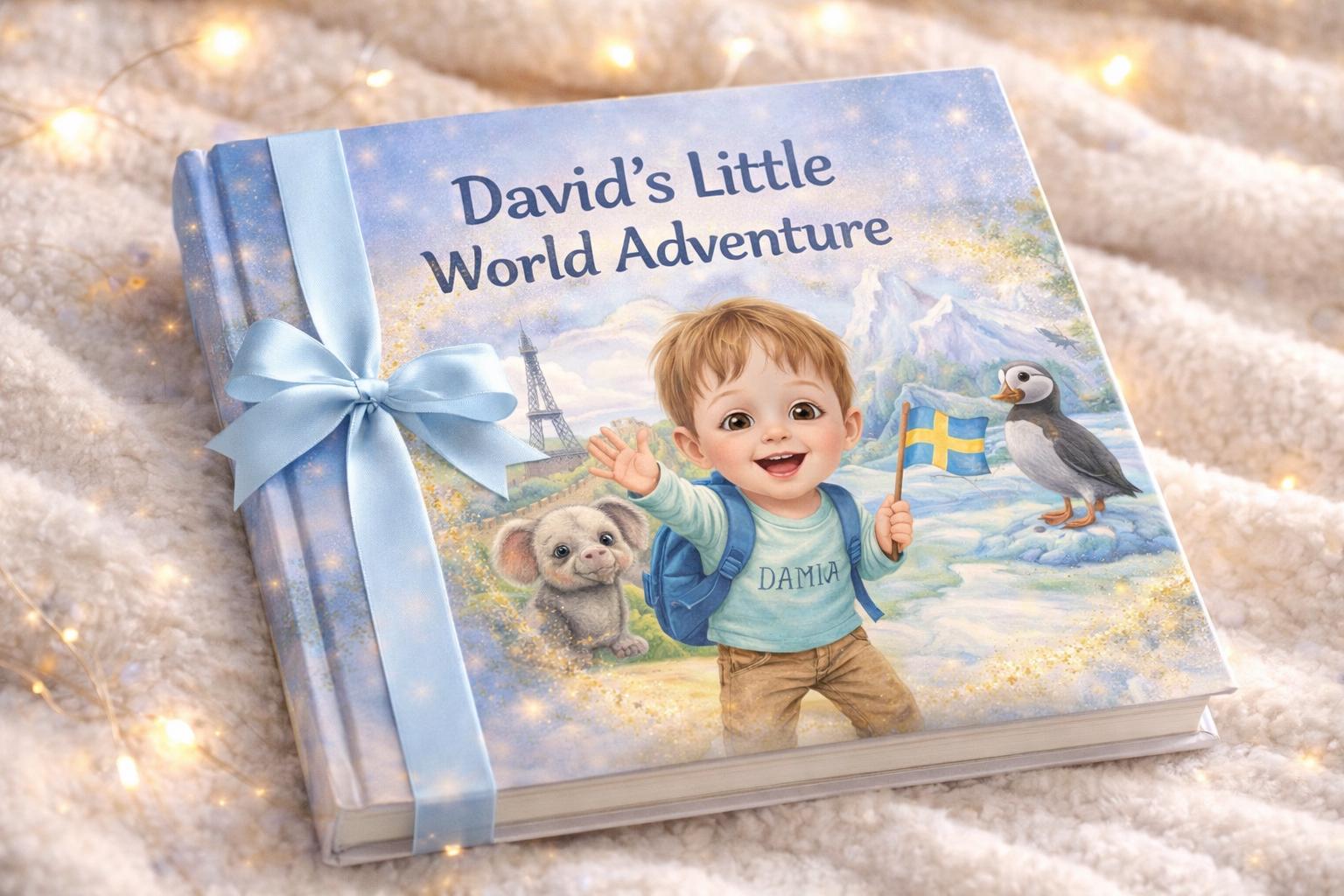 Personalized Children's World Adventure Book – Custom Story, Watercolor Illustrations (Digital PDF)