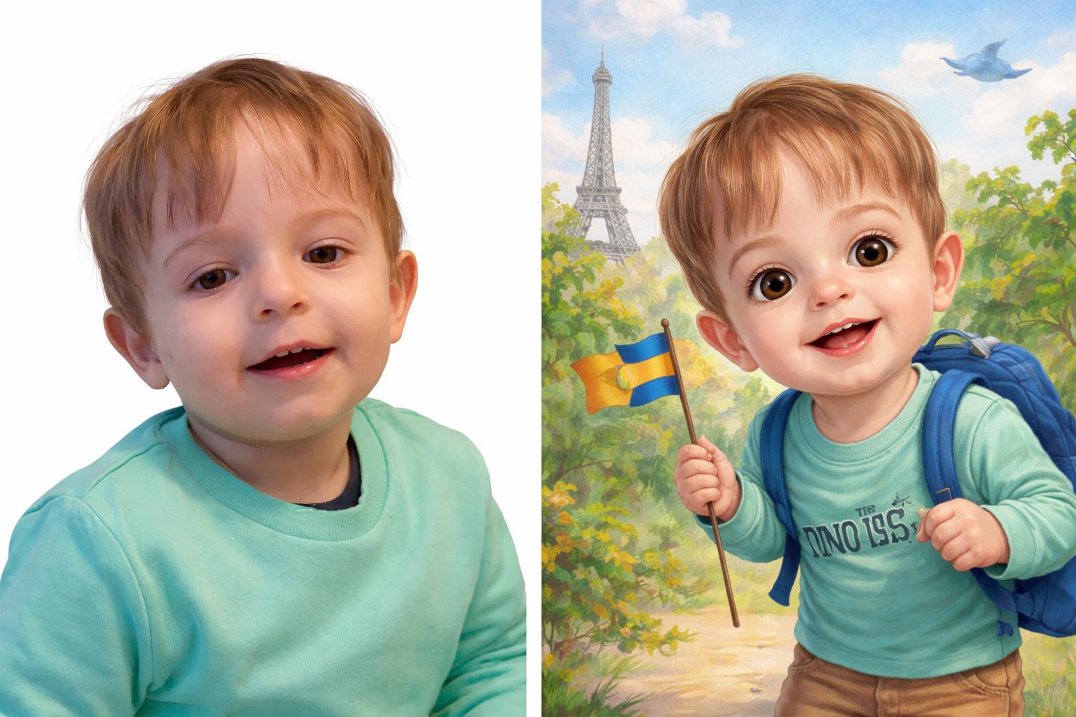 Personalized Children's World Adventure Book – Custom Story, Watercolor Illustrations (Digital PDF)