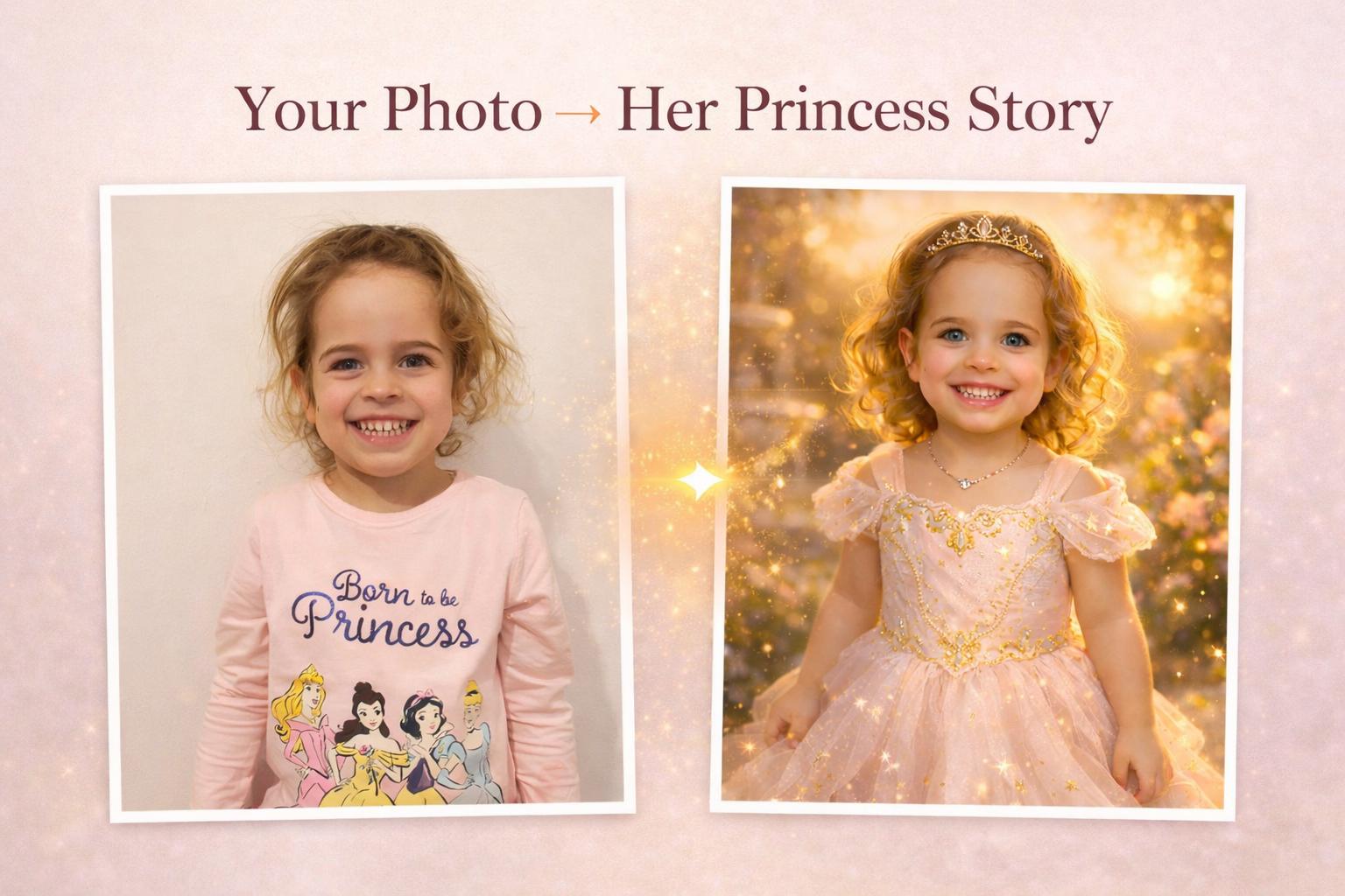 Personalized Princess Storybook – Custom Photo Gift for Girls (PDF Available)
