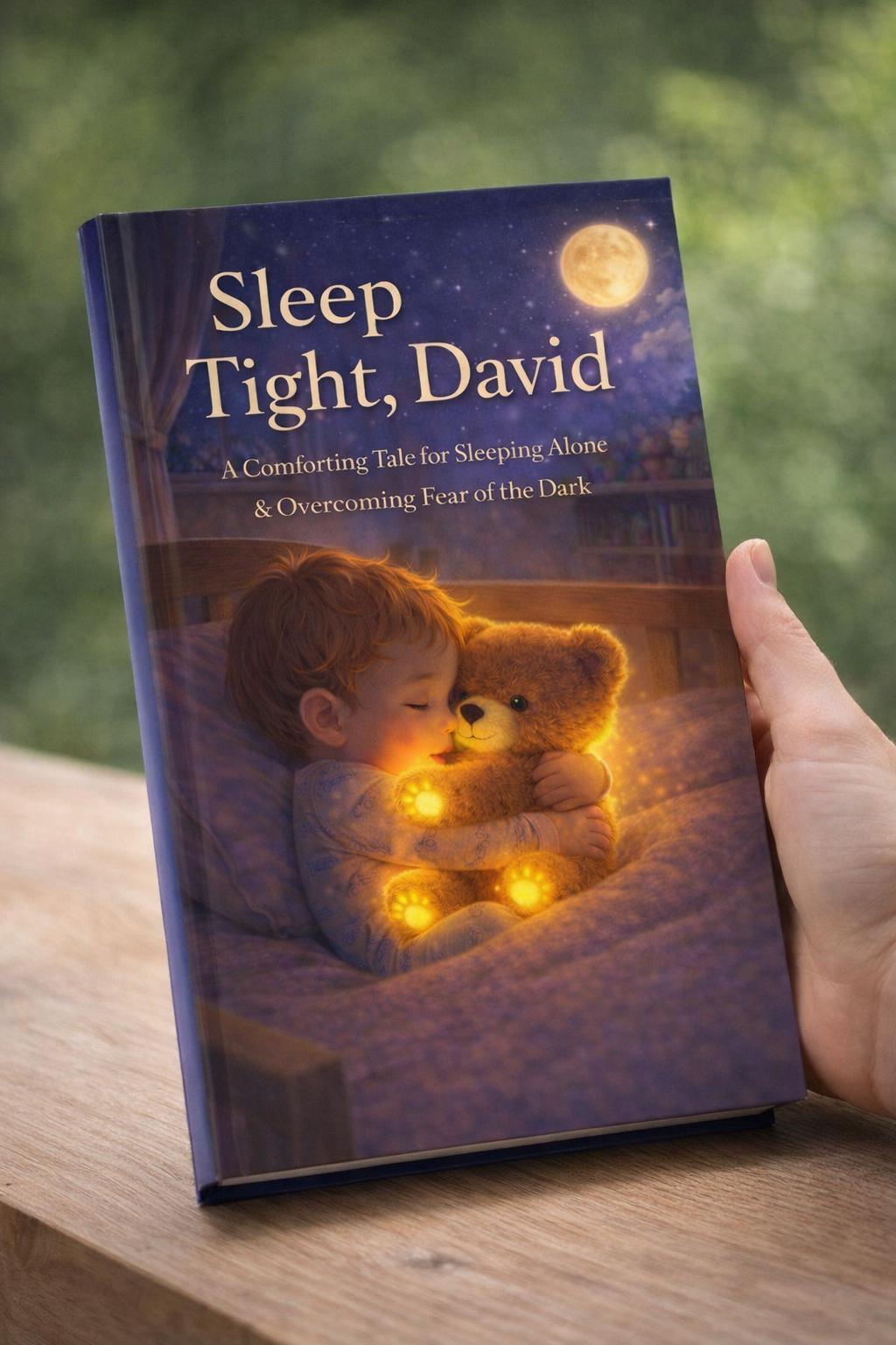 Personalized Bedtime Story Book, David and Magic Star, Custom Photo Tale