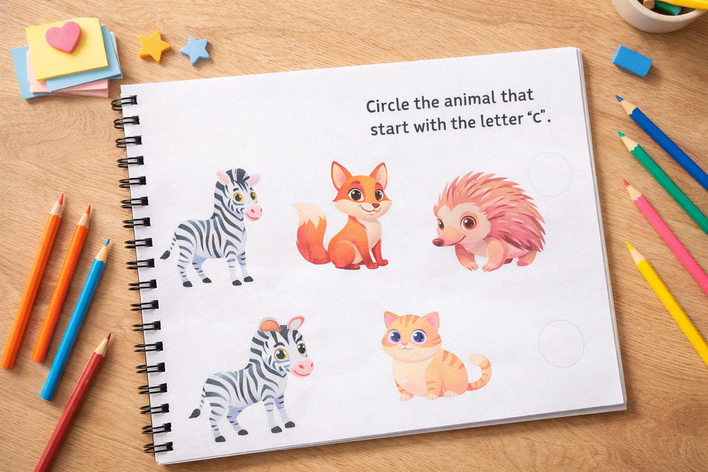Cognitive Activity Book for Kids Ages 3-6 | Focus, Memory, Logic Games (Printable/Printed)