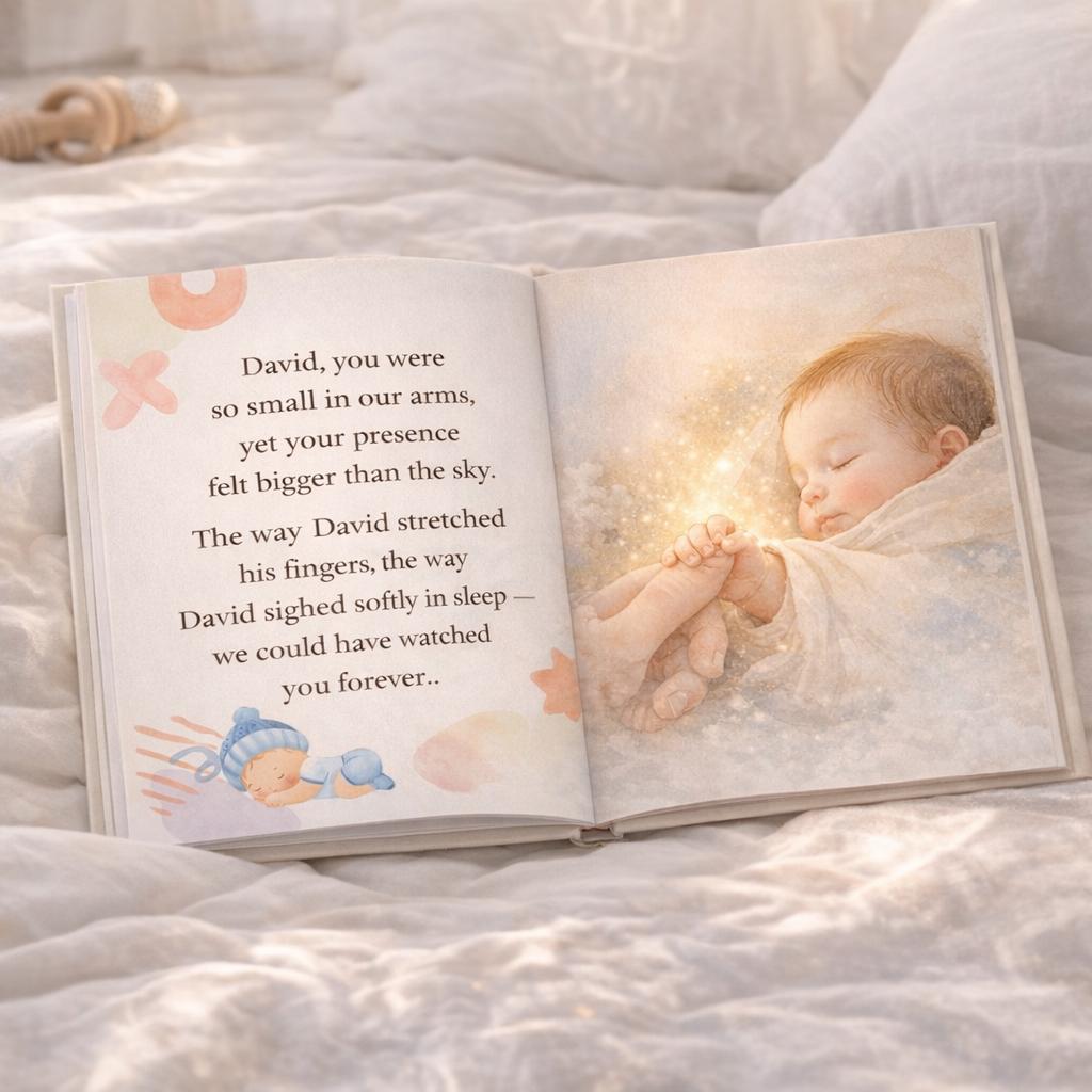 Personalized First Birthday Storybook: Custom Baby Memory Keepsake Book